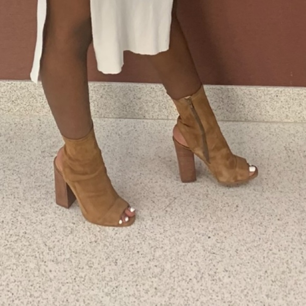 Aldo open toe heeled boots